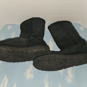 UGG Black Plush Lined Short Boot - Women's